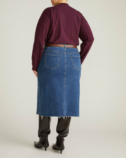 Universal Standard Long Sleeve Relaxed Tee - Acai