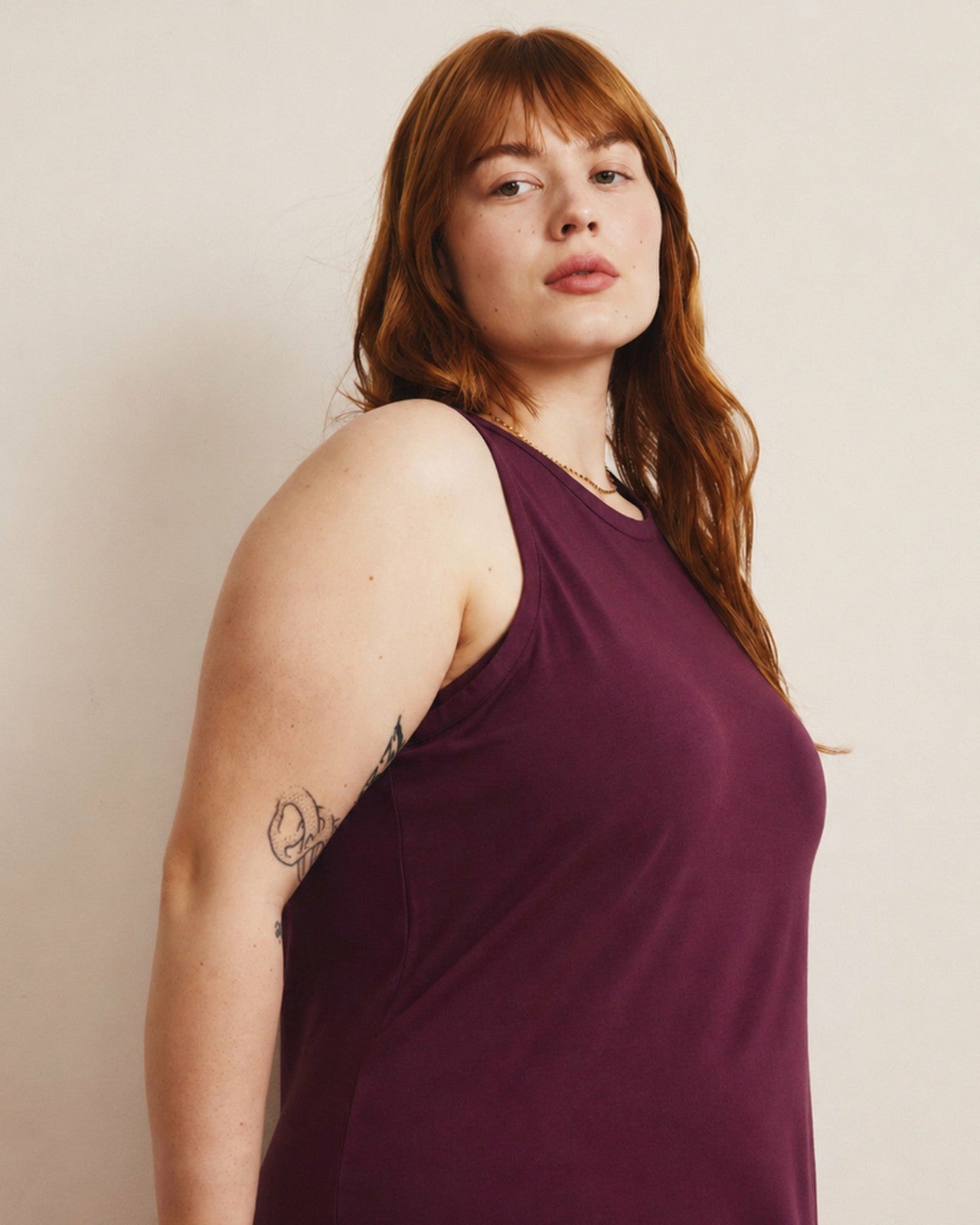Universal Standard Cai High Neck Tank - Gamay