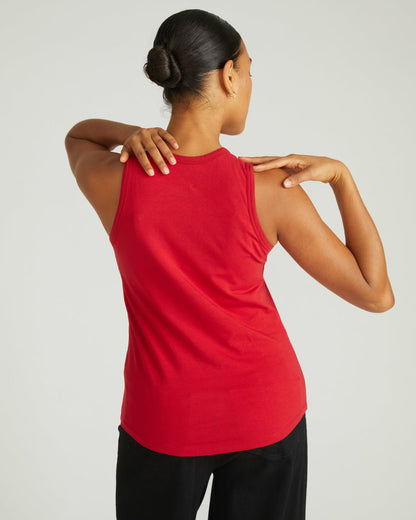 Universal Standard Cai High Neck Tank - Ruby Red
