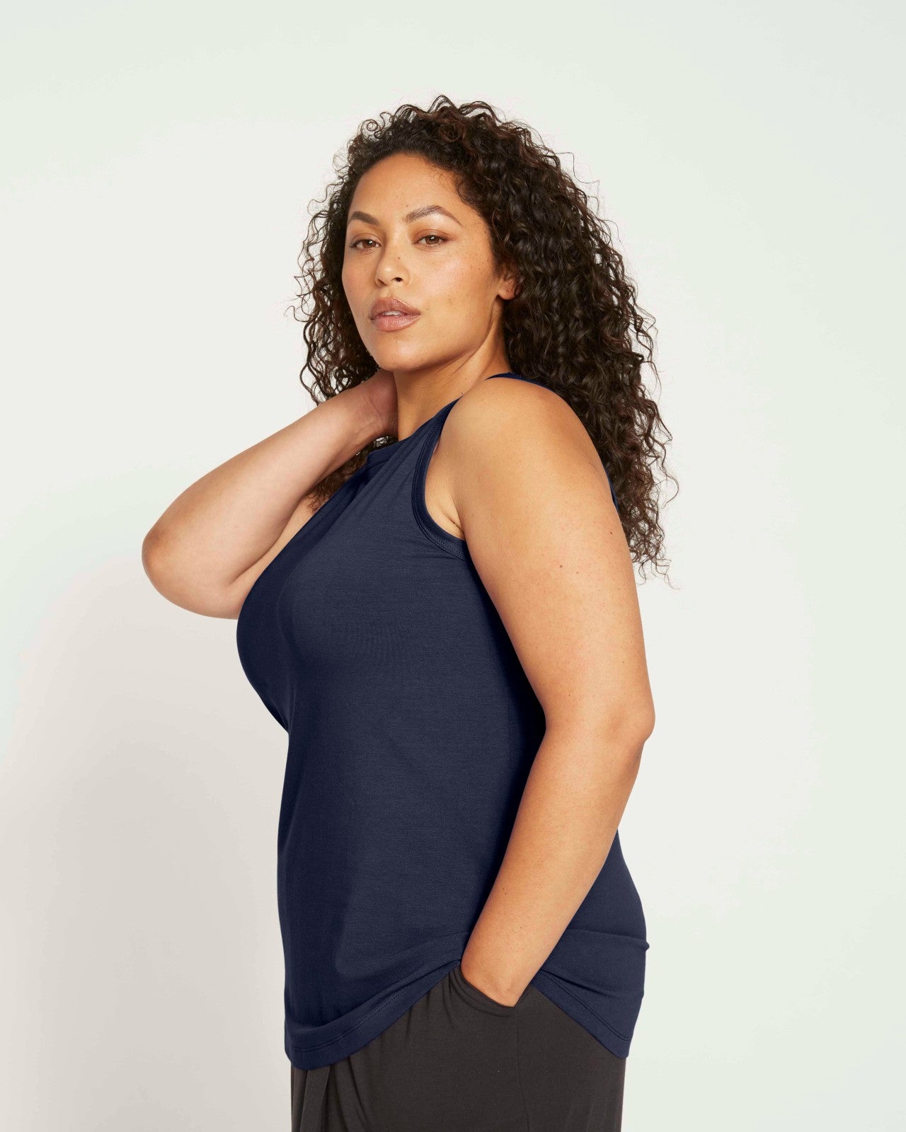 Universal Standard Cai High Neck Tank - Midnight