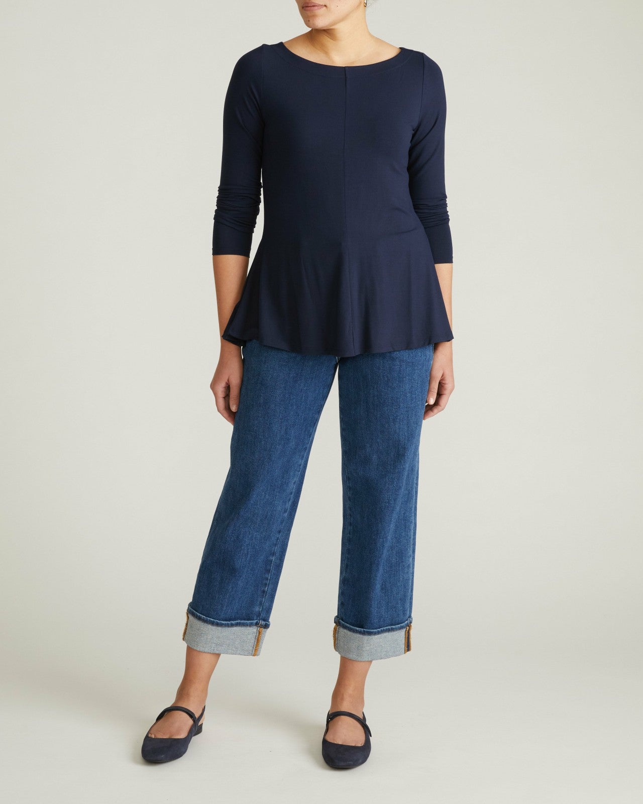 Universal Standard Cassandra Divine Jersey Top - Midnight