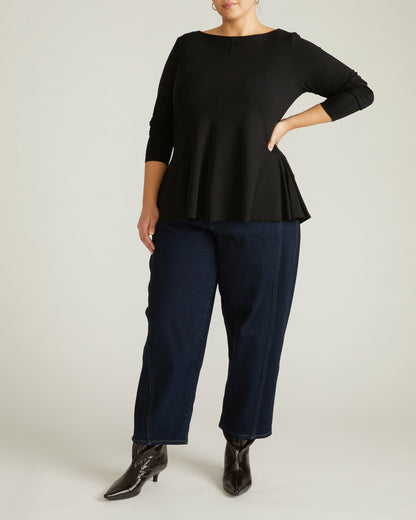 Universal Standard Cassandra Divine Jersey Top - Black