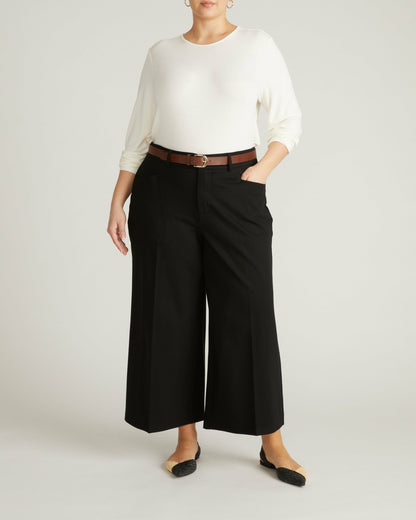 Universal Standard Joan Liquid Jersey Long Sleeve Top - White