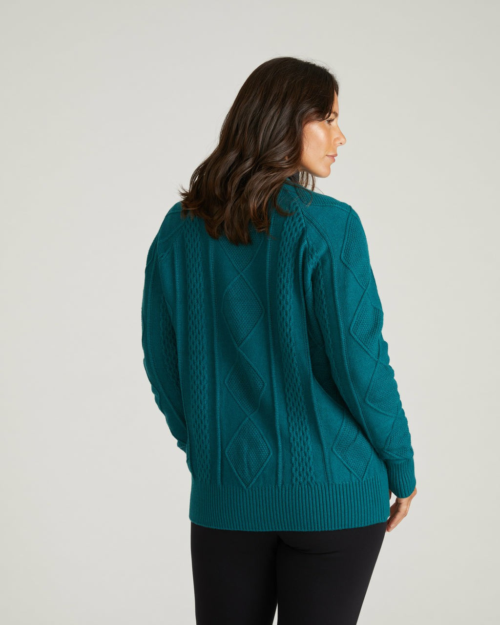 Universal Standard Cable Knit Cardigan - Botanic