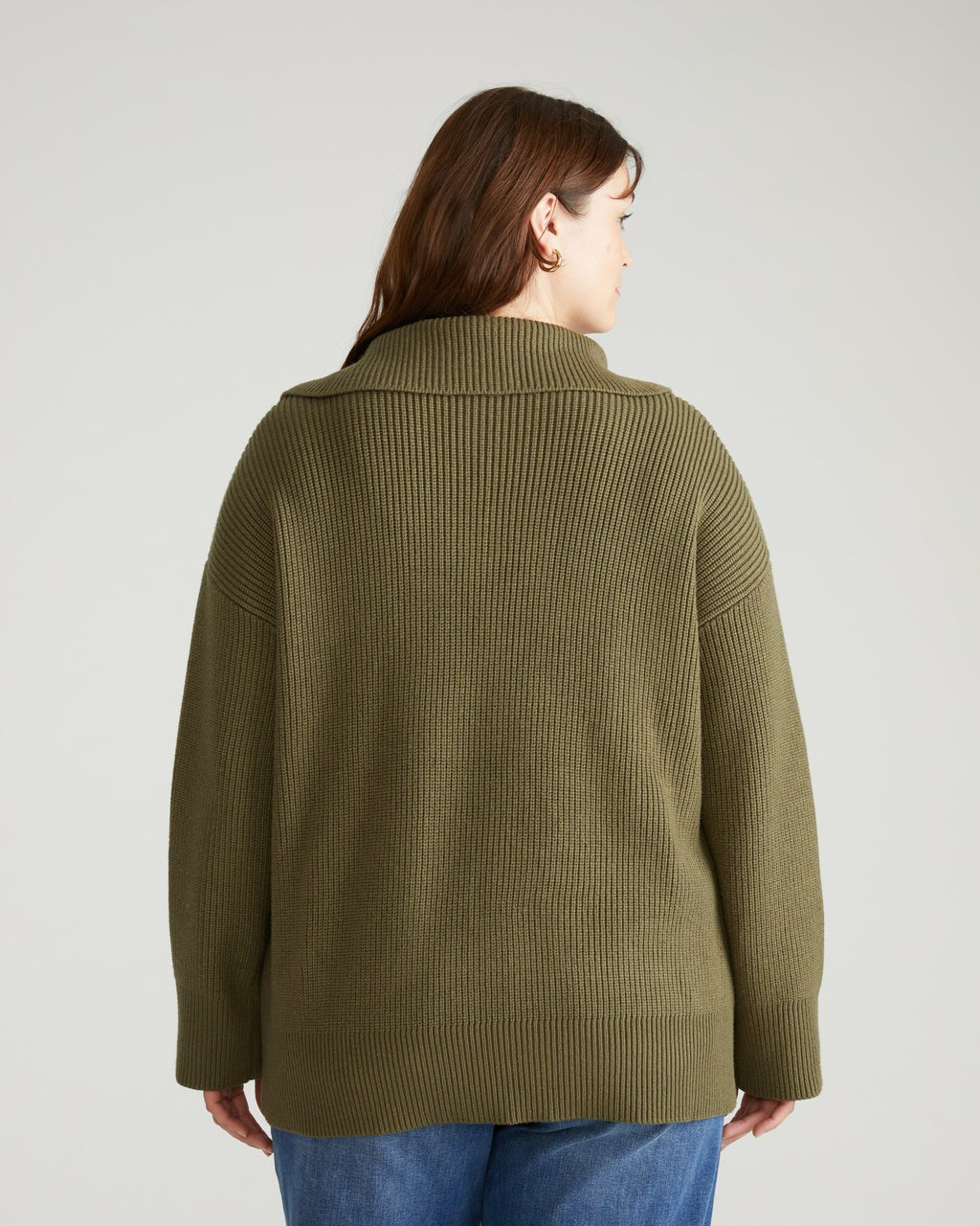Universal Standard Brenda Zip Sweater - Camo