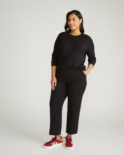 Universal Standard TravelKnit Sweatshirt - Black