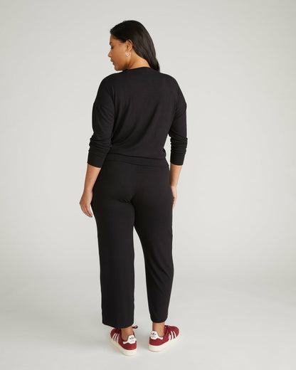 Universal Standard TravelKnit Sweatshirt - Black