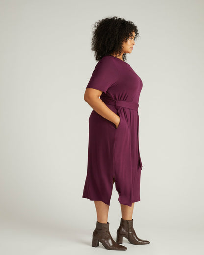 Universal Standard TravelKnit Belted Dress - Gamay
