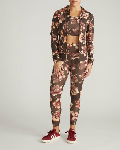 Universal Standard Next-to-Naked Hooded Zip Jacket - Lotus Print