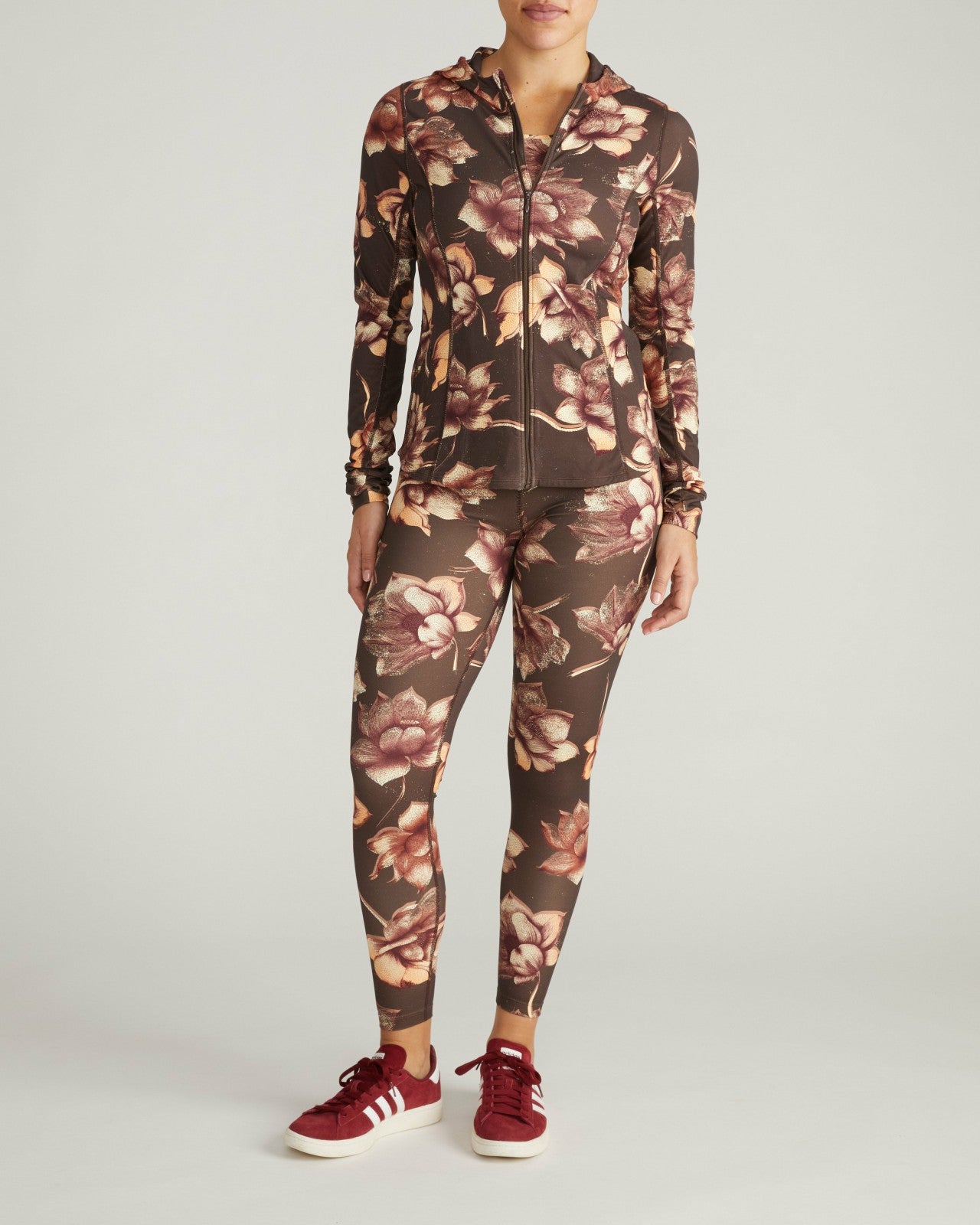 Universal Standard Next-to-Naked Hooded Zip Jacket - Lotus Print