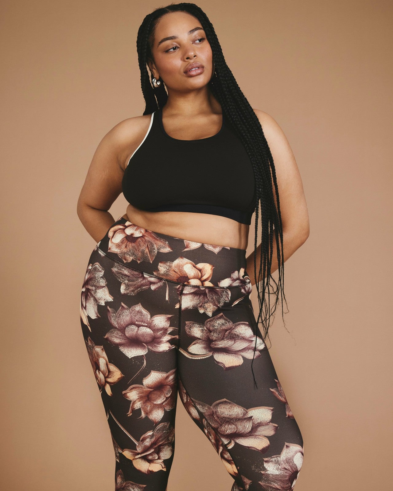 Universal Standard Next-to-Naked Cropped Legging - Lotus Print