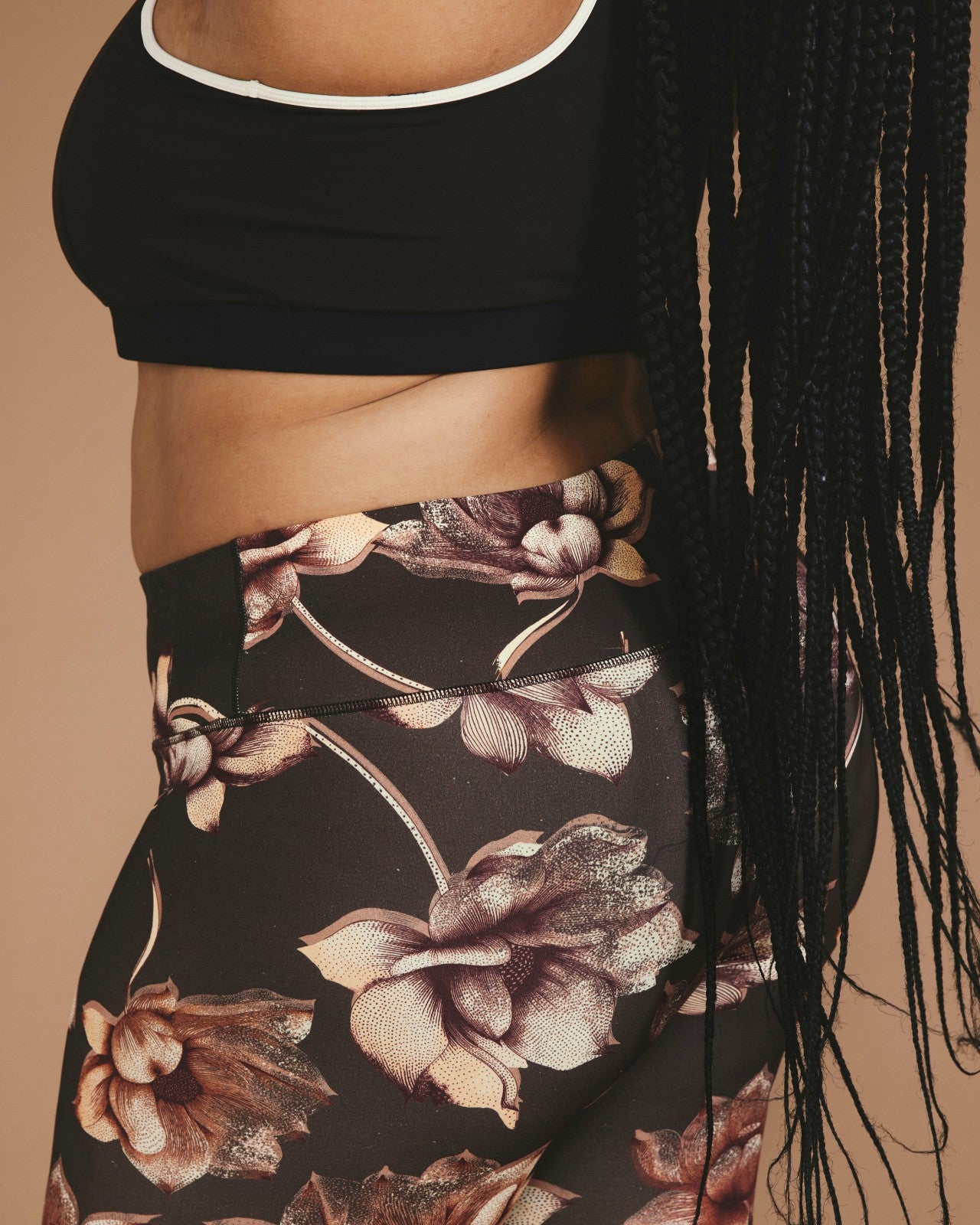 Universal Standard Next-to-Naked Cropped Legging - Lotus Print