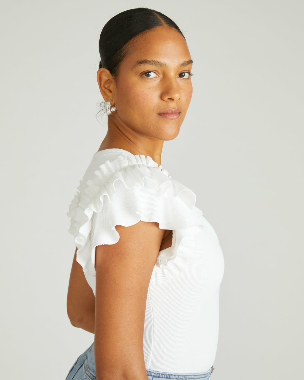 Universal Standard Magnolia Ribbed Top - White