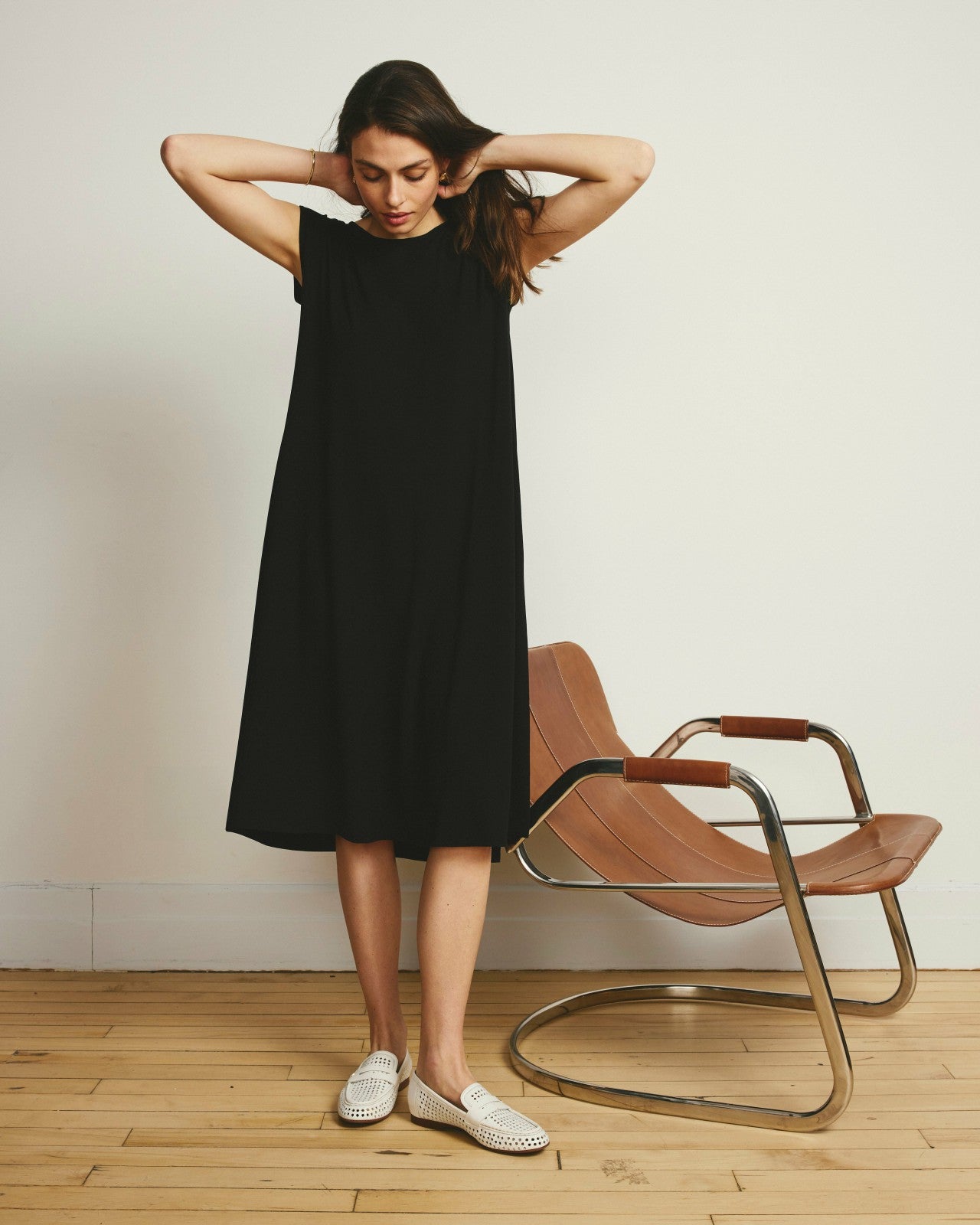 Universal Standard Capri Divine Jersey Flared Dress - Black