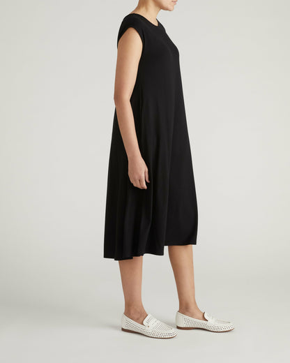 Universal Standard Capri Divine Jersey Flared Dress - Black