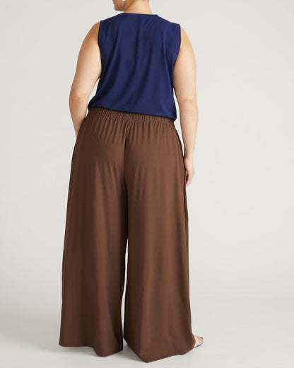 Universal Standard Rey Divine Jersey Pull-On Pants - Peppercorn