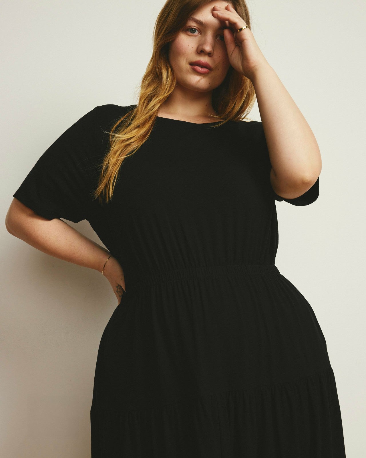 Universal Standard Thea Divine Jersey Midi Dress - Black