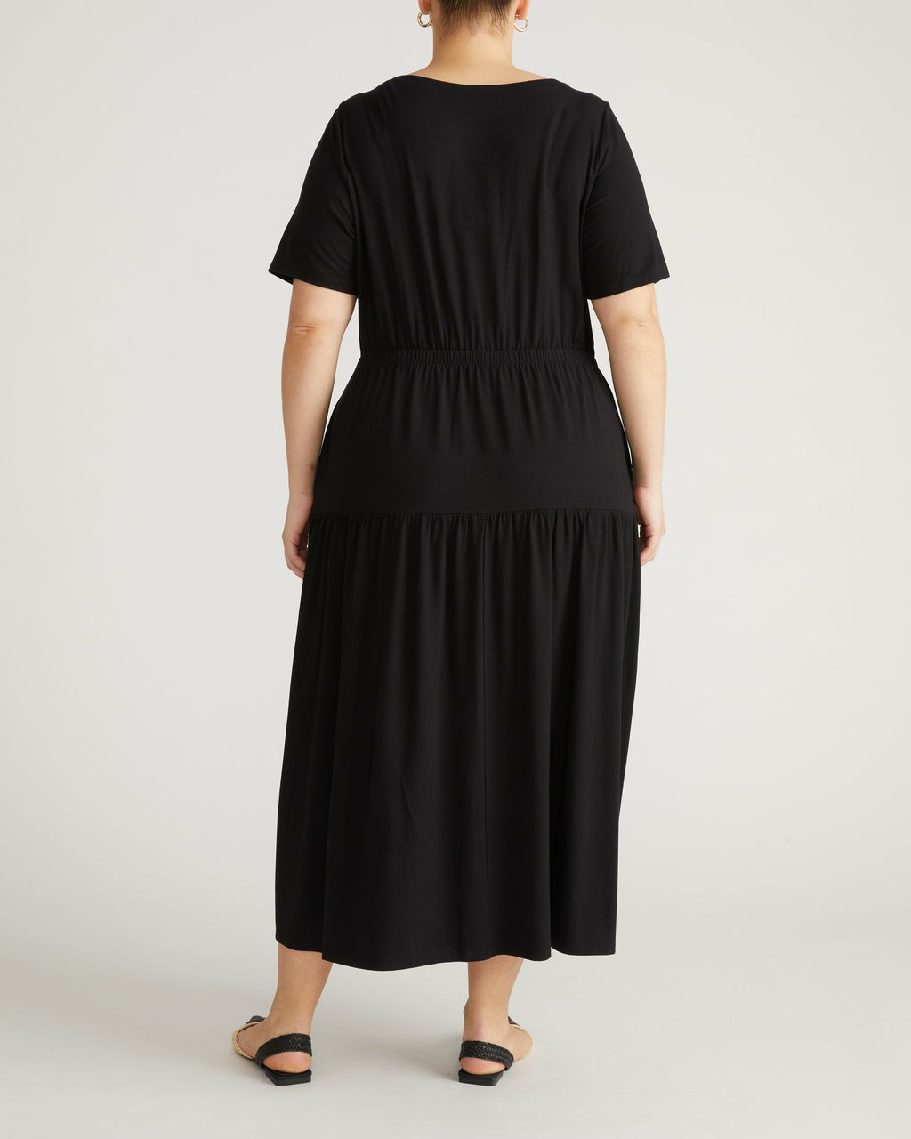 Universal Standard Thea Divine Jersey Midi Dress - Black