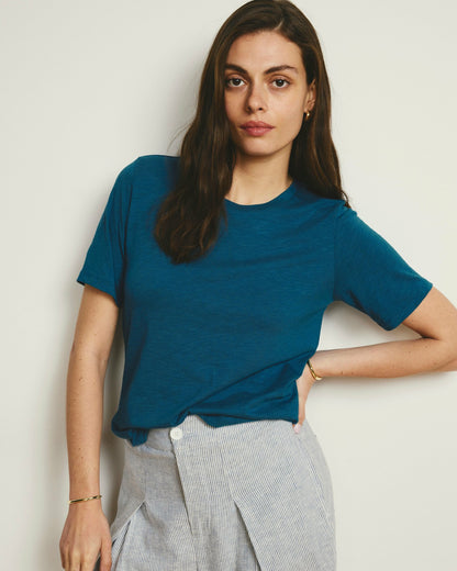 Universal Standard Light-As-Air Tee Rex - Ink Blue