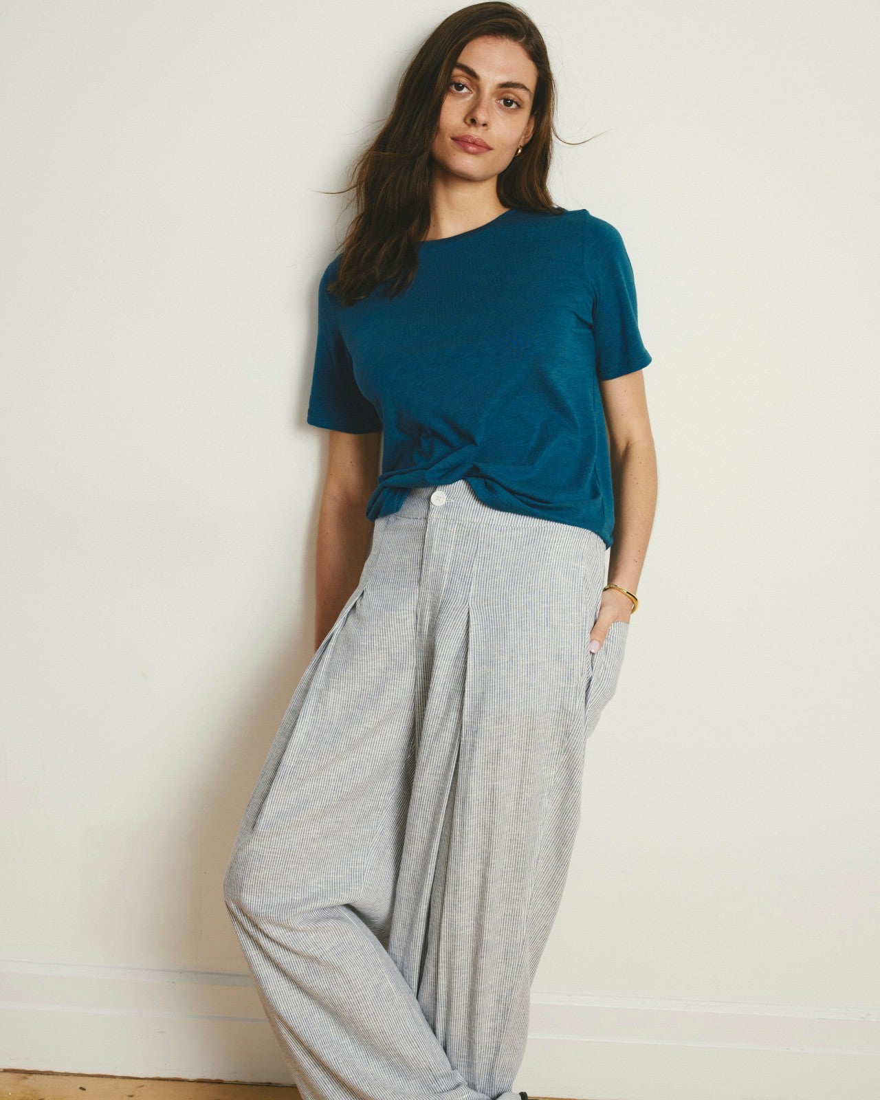 Universal Standard Light-As-Air Tee Rex - Ink Blue