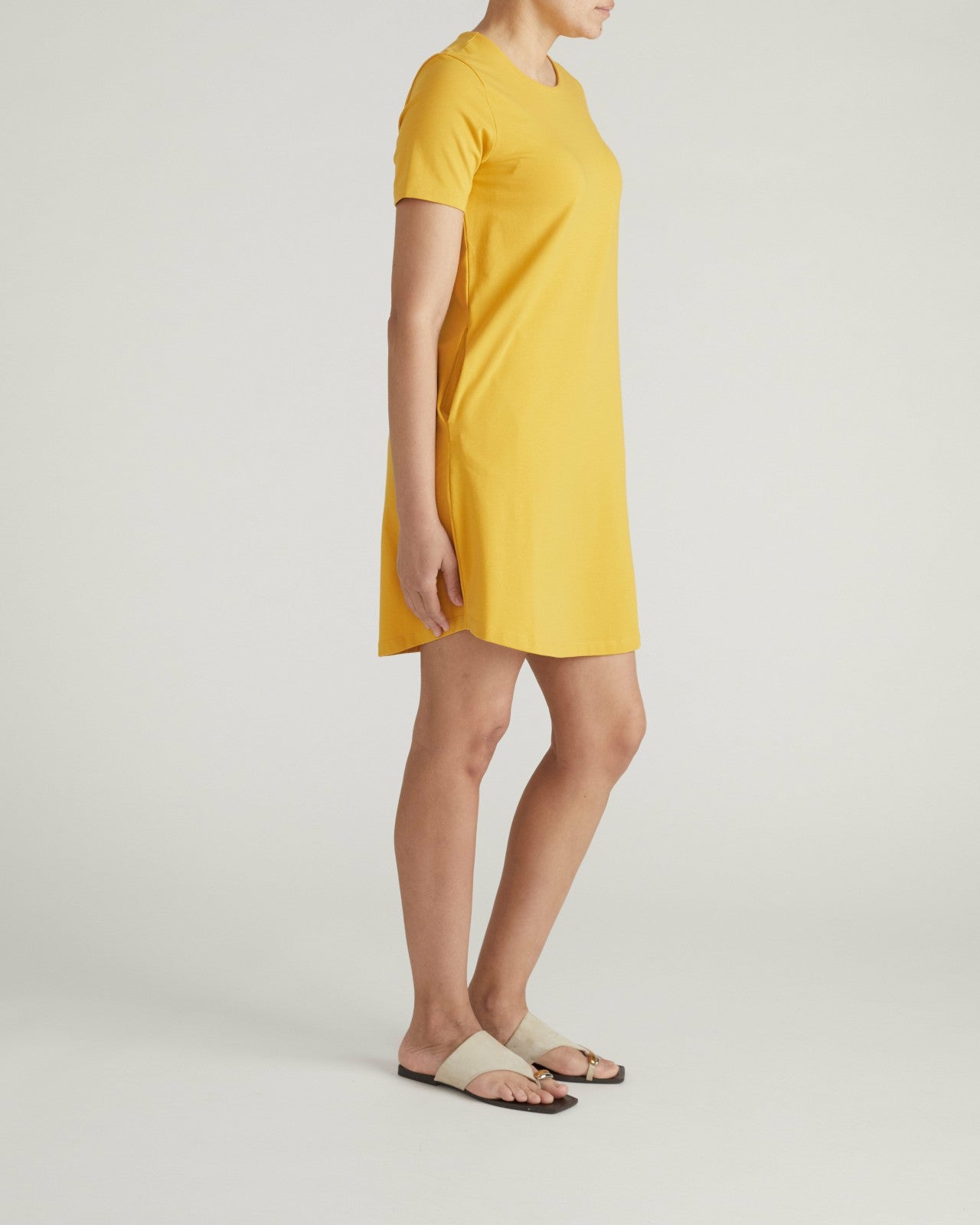 Universal Standard Halie T-Shirt Dress - Goldenrod