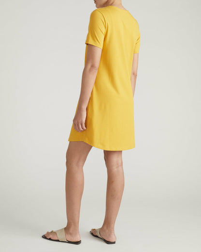 Universal Standard Halie T-Shirt Dress - Goldenrod