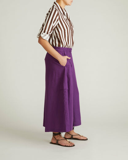 Universal Standard Palazzo Cargo Linen Blend Pant - Dreamy Purple