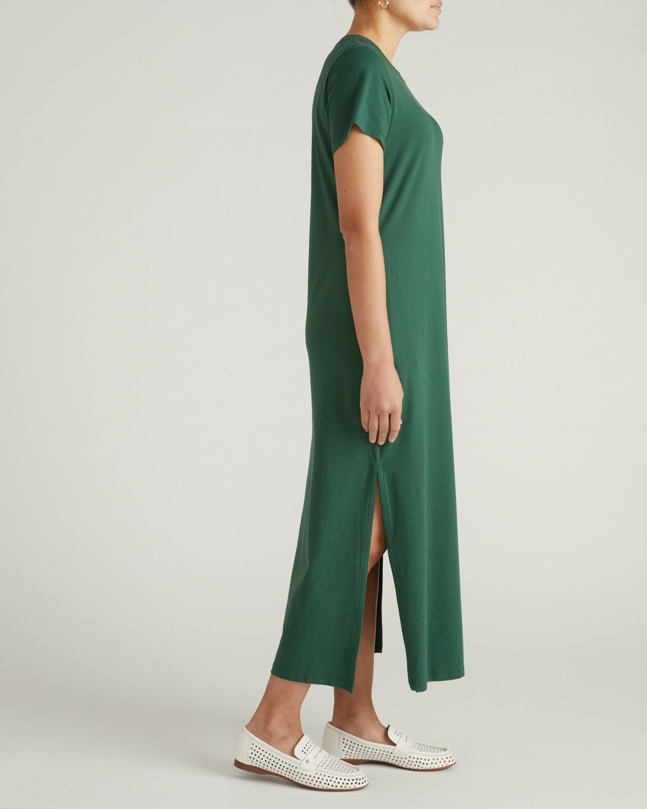 Universal Standard Halie Maxi T-Shirt Dress - Conifer