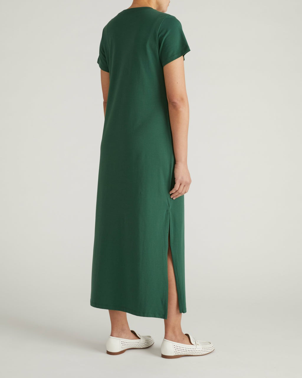 Universal Standard Halie Maxi T-Shirt Dress - Conifer