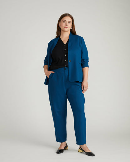 Universal Standard Audrey Tailored Ponte Pants - Deep Teal