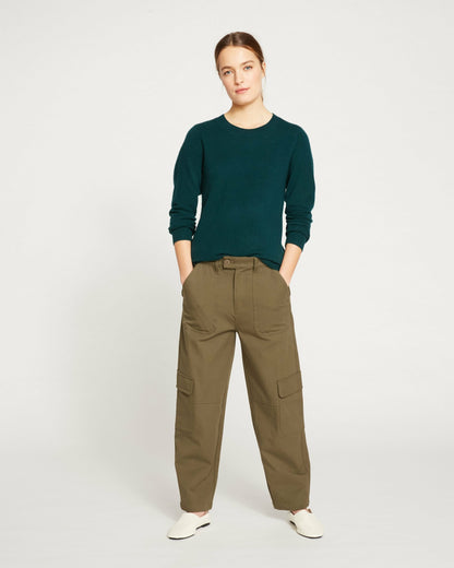 Universal Standard Karlee Stretch Cotton Twill Cargo Pants - Ivy