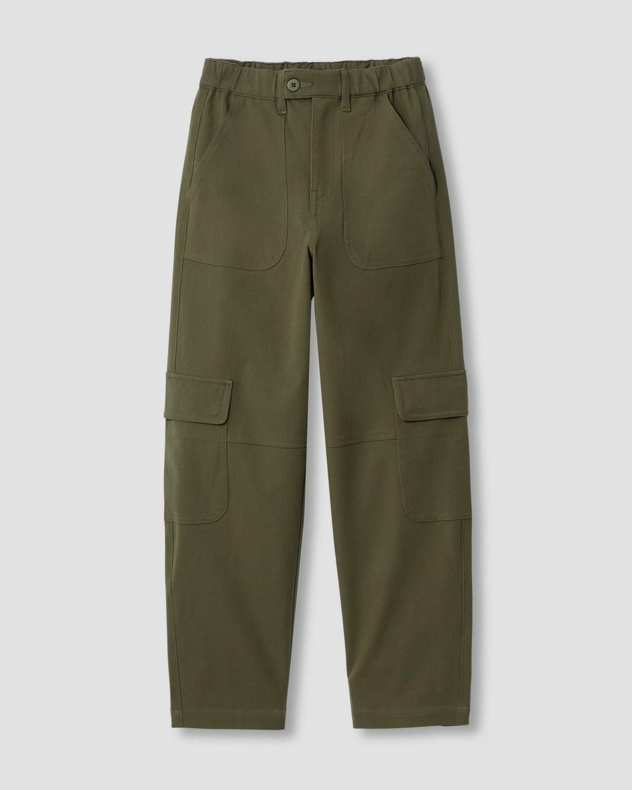Universal Standard Karlee Stretch Cotton Twill Cargo Pants - Ivy