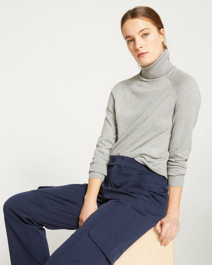 Universal Standard Karlee Stretch Cotton Twill Cargo Pants - Navy