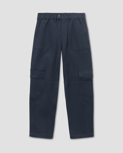 Universal Standard Karlee Stretch Cotton Twill Cargo Pants - Navy