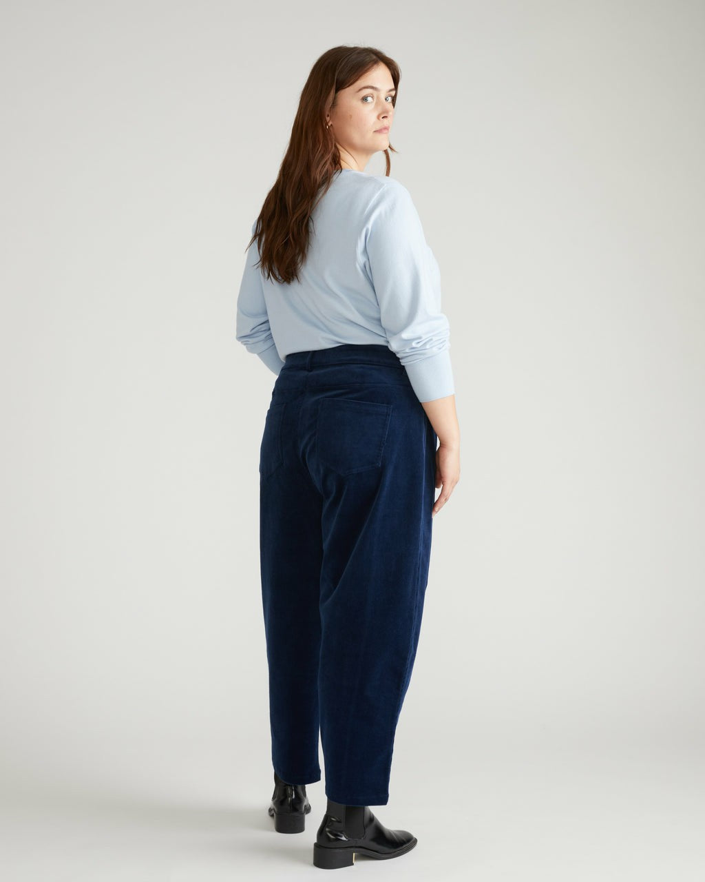 Universal Standard Dakota Twisted Leg Corduroy Pants - Pageant Blue