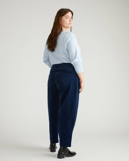 Universal Standard Dakota Twisted Leg Corduroy Pants - Pageant Blue