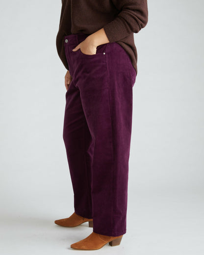 Universal Standard Cassidy High Rise Straight Corduroy Pants - Gamay