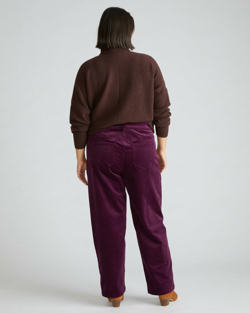 Universal Standard Cassidy High Rise Straight Corduroy Pants - Gamay