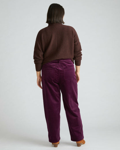 Universal Standard Cassidy High Rise Straight Corduroy Pants - Gamay