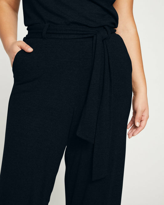 Universal Standard TravelKnit Wide Leg Pants - Black