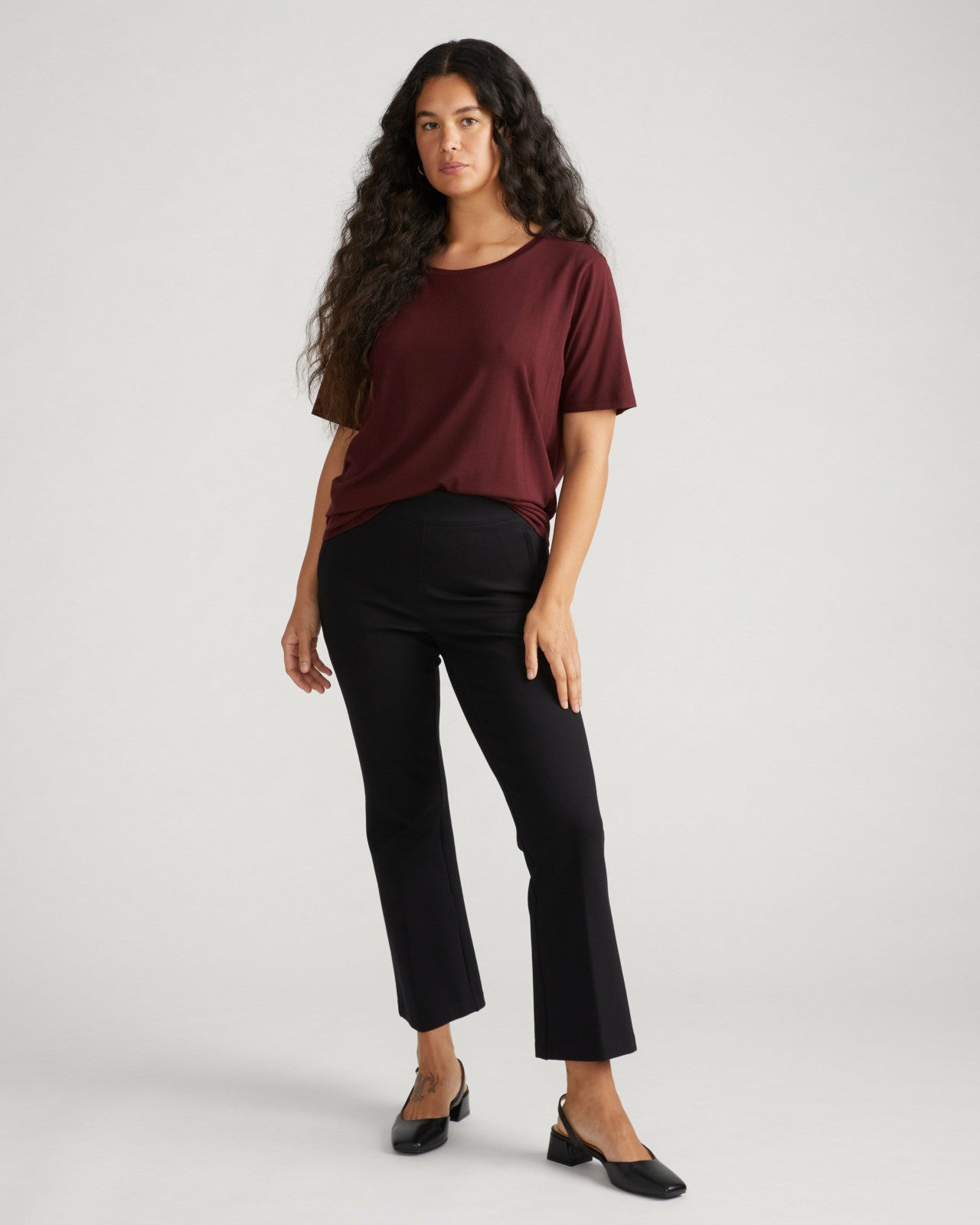 Universal Standard Prestige Ponte Flared Pants - Black