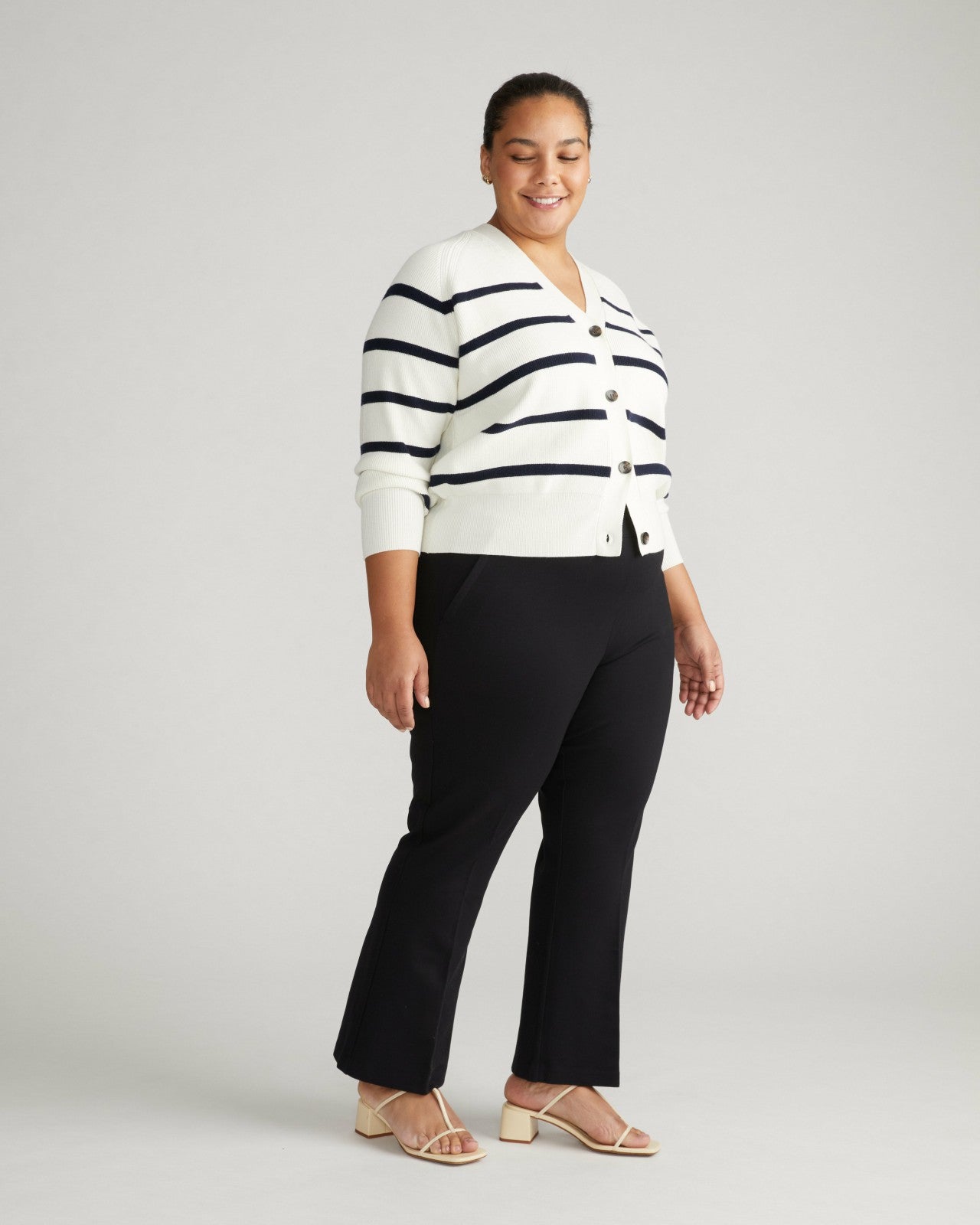 Universal Standard Prestige Ponte Flared Pants - Black