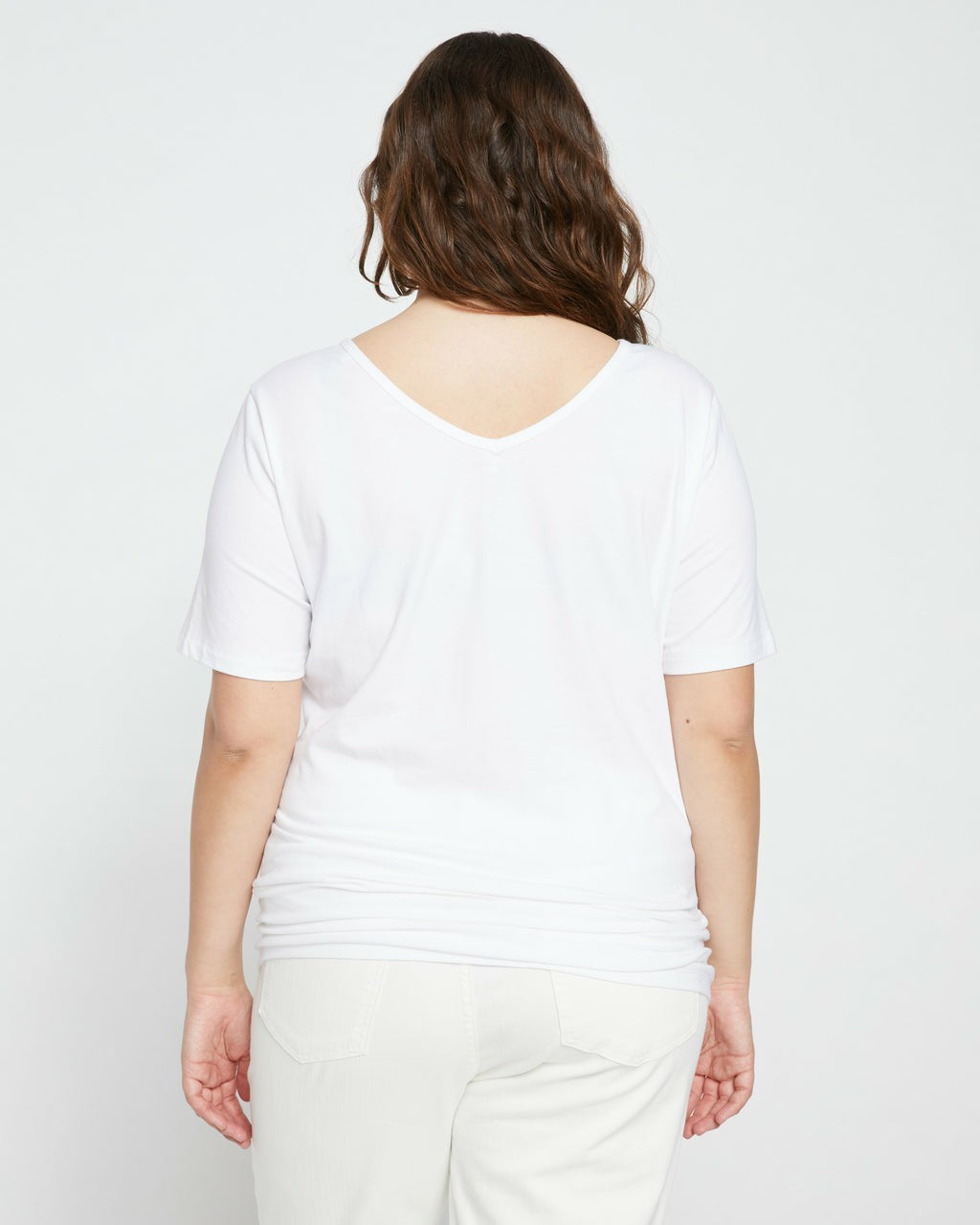 Universal Standard Double V Tee - White