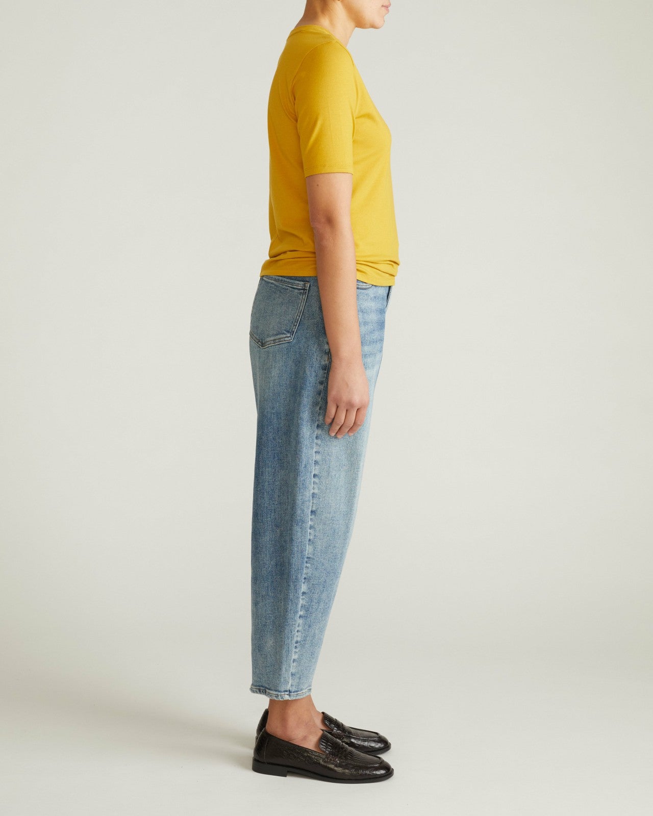Universal Standard Maia Stovepipe Sleeve Tee - Yellow Ochre