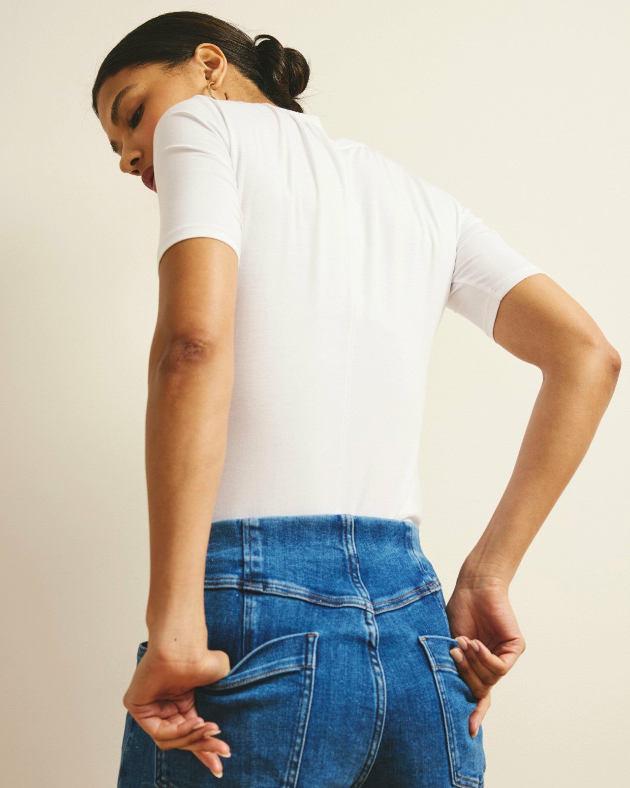 Universal Standard Maia Stovepipe Sleeve Tee - White