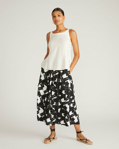 Universal Standard Kuki Sleeveless Linen Blend Top - Natural White