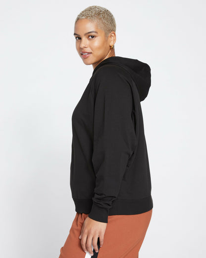 Universal Standard French Terry Pullover Hoodie - Black