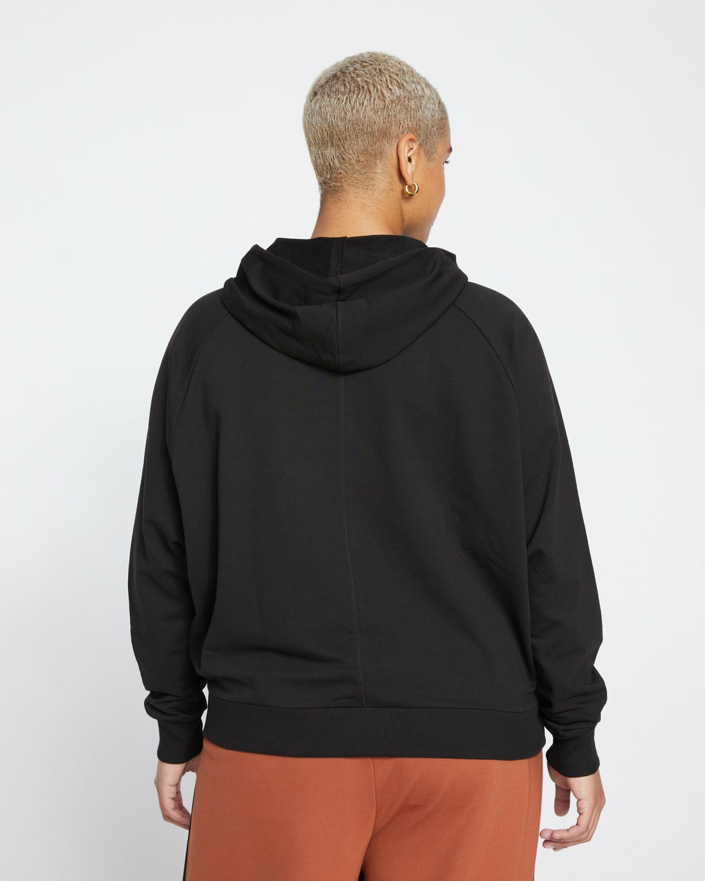Universal Standard French Terry Pullover Hoodie - Black