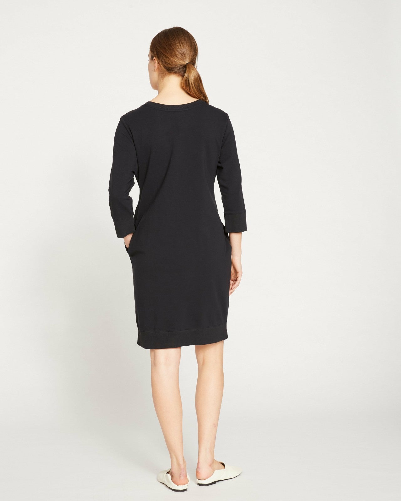 Universal Standard Misa Tie Sweatshirt Dress - Black