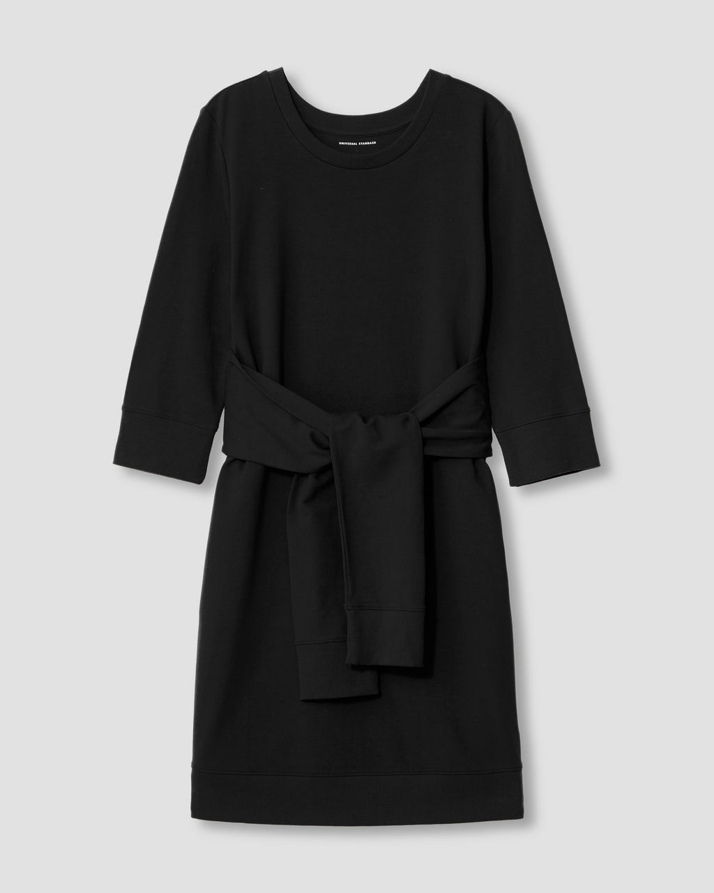 Universal Standard Misa Tie Sweatshirt Dress - Black